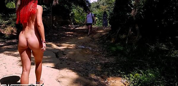  Great Ass Teen Nudes Walks Along the Paths in the Tropics